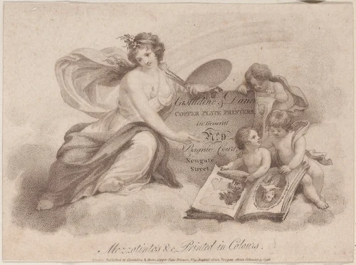 Trade Card for Castildine & Dunn, Copper Plate Engravers by anonymous, print, 1796