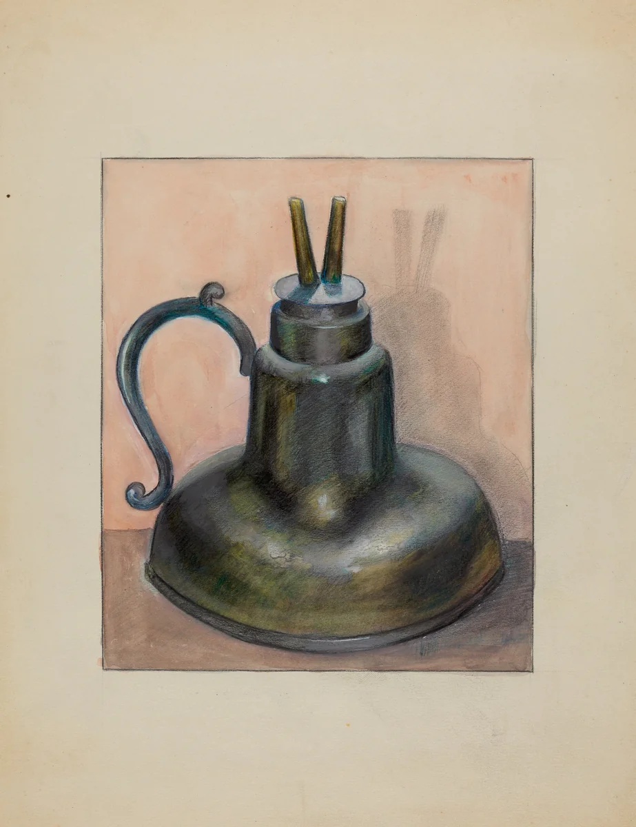 Lamp by Albert Levone, index of american design, 1935-1942