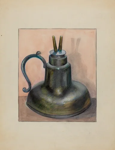 Lamp by Albert Levone, index of american design, 1935-1942