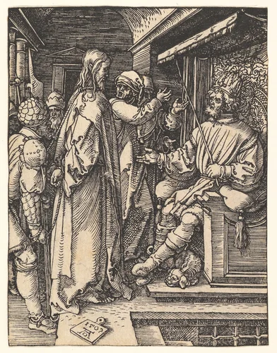 Christ Before Herod, from "The Small Passion" by Albrecht Dürer, print, 1509