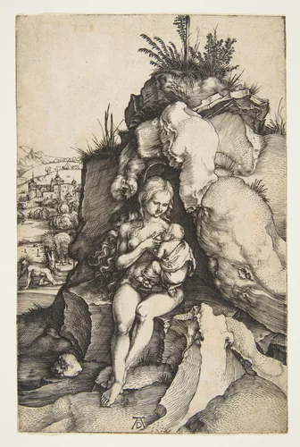 The Penance of Saint John Chrysostom by Albrecht Dürer, print, 1496