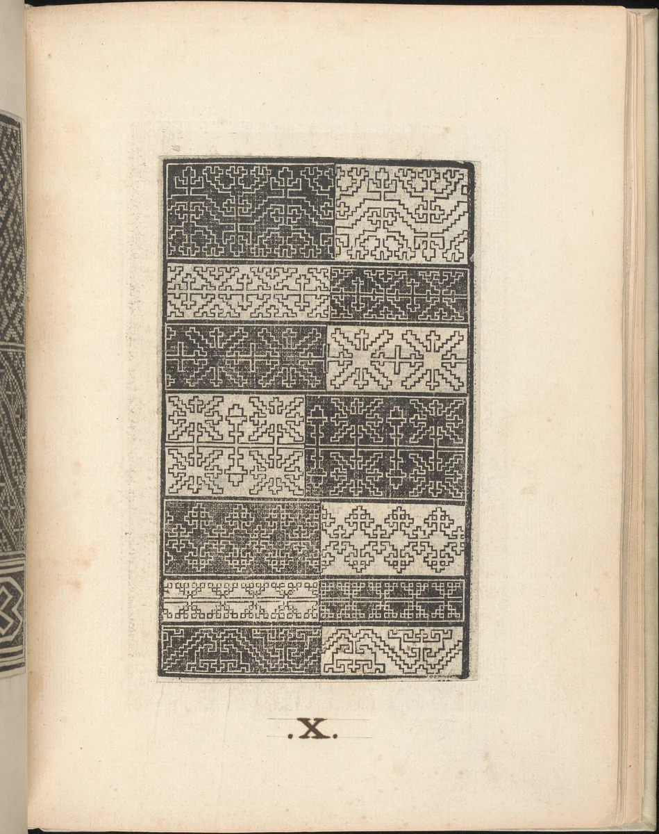 Esemplario di lavori, page 10 (recto) by Nicolò Zoppino, book, 1529