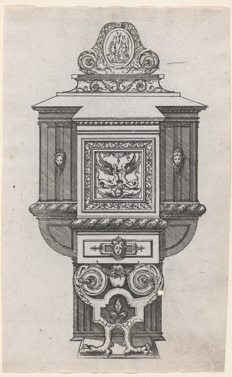 Furniture Design by Jacques Androuet du Cerceau, print, 1530-1585