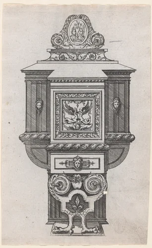 Furniture Design by Jacques Androuet du Cerceau, print, 1530-1585