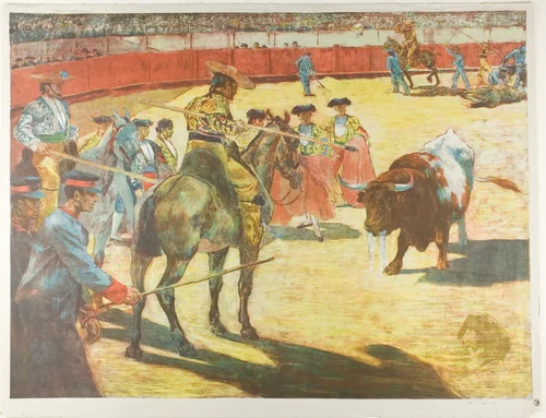 Bull-Fight by Alexandre Lunois, print, 1897