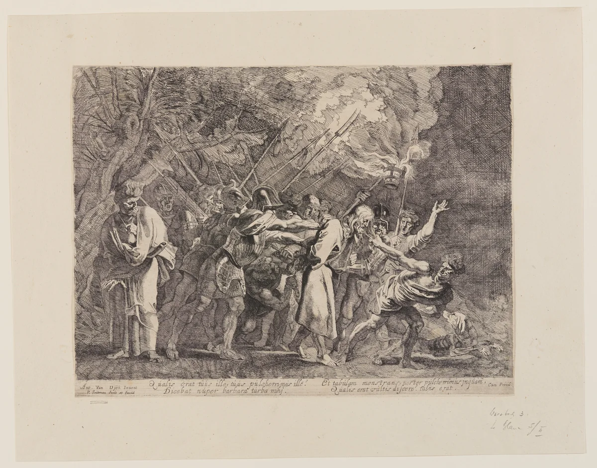 Christ Taken by Pieter Claesz. Soutman, print, 1620
