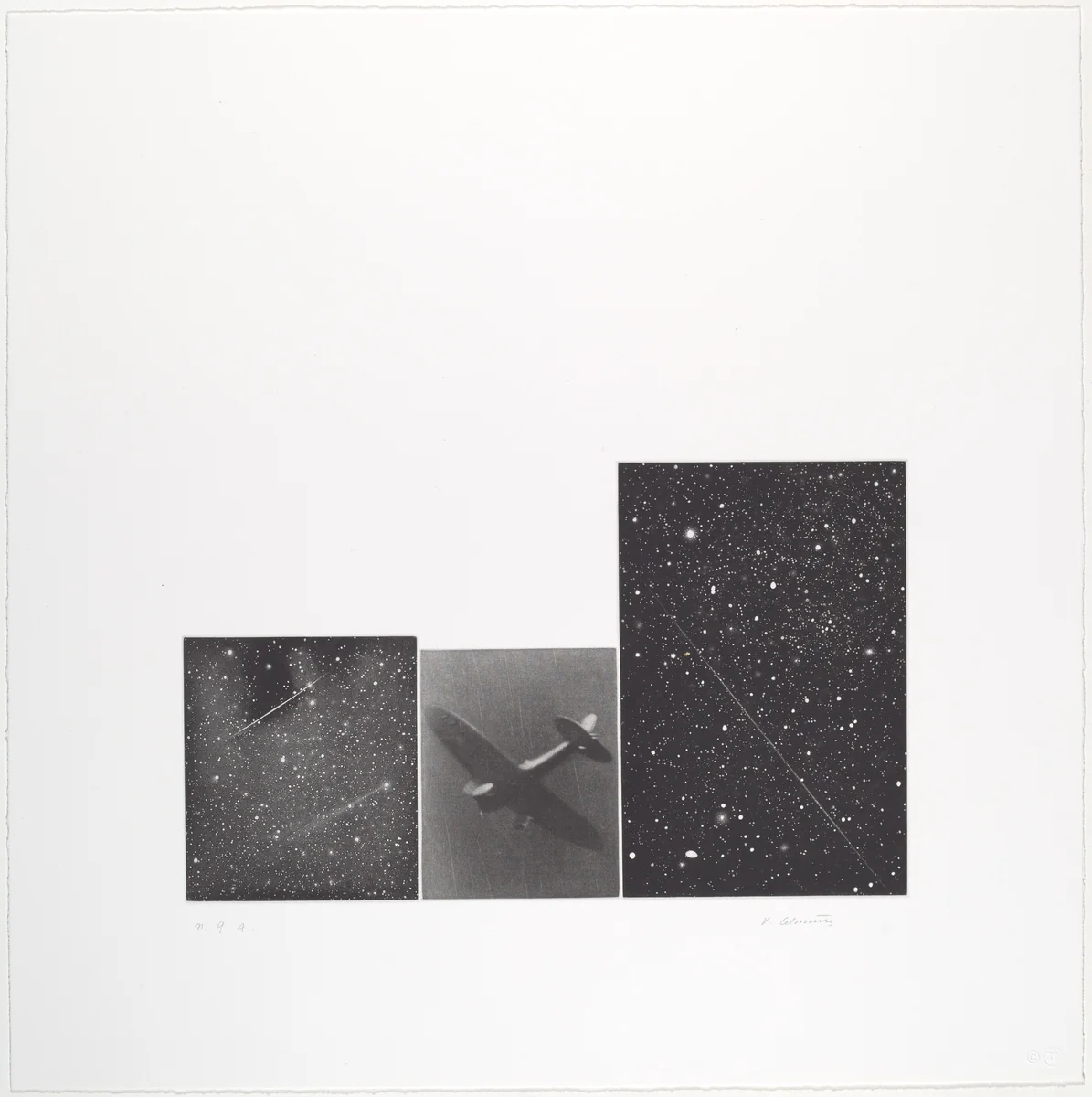 Concentric Bearings, C by Vija Celmins, print, 1983-1984