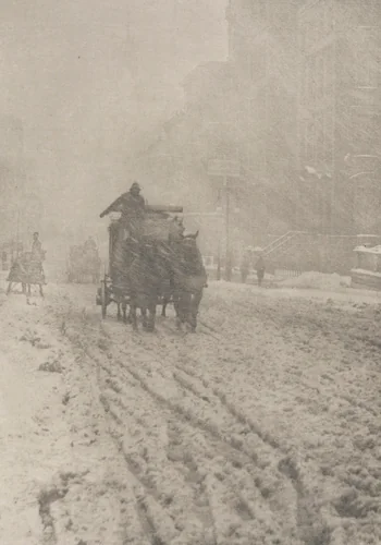 Winter—Fifth Avenue by Alfred Stieglitz, photograph, 1893