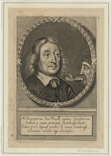 Richard Carpenter by William Faithorne, print, 1657