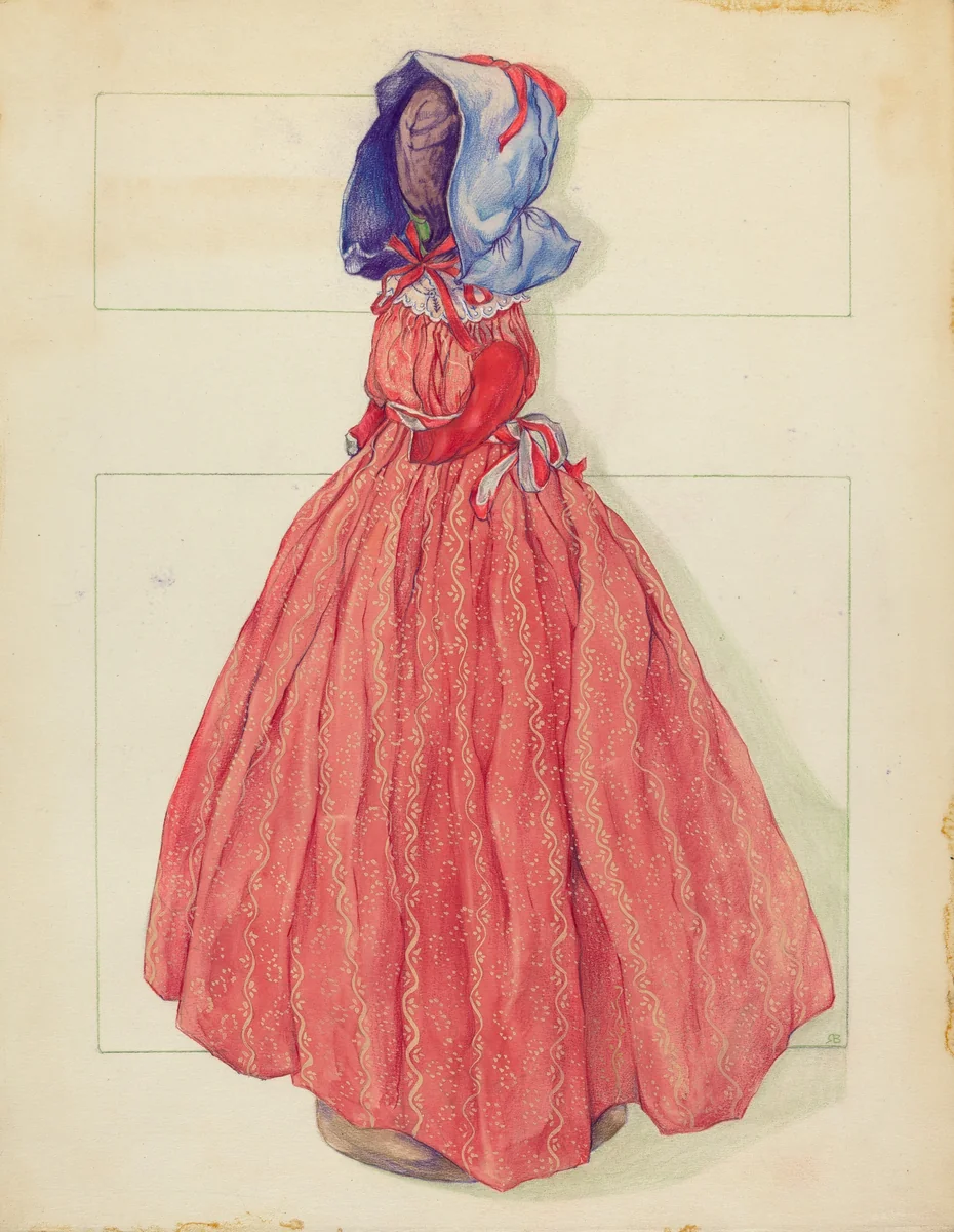 Doorstop (Doll) by Rosa Burger, index of american design, 1935-1942