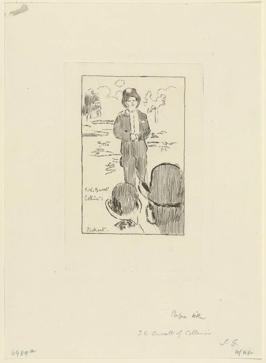 T. W. Barrett by Walter Richard Sickert, print, 1900