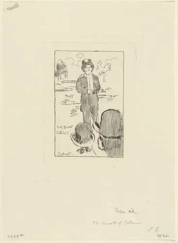 T. W. Barrett by Walter Richard Sickert, print, 1900