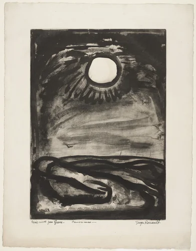 Trial proof for Sing Matins, A New Day Is Born, plate XXIX from Miserere by Georges Rouault, print, 1922