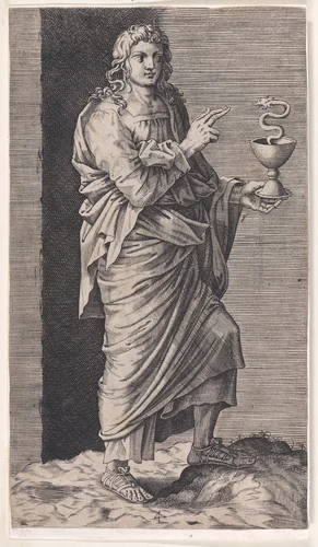 St. John the Evangelist, from "Christ and the Apostles" by Lambert Suavius, print, 1530-1576