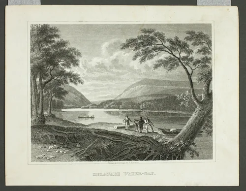 Delaware Water Gap by Asher B. Durand, print, 1830