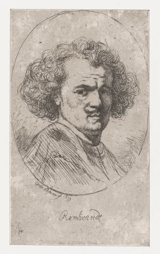 Portrait of Rembrandt by Charles Blanc, print, 1859