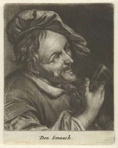 De smaak by Jacob Toorenvliet, print, 1651-1719
