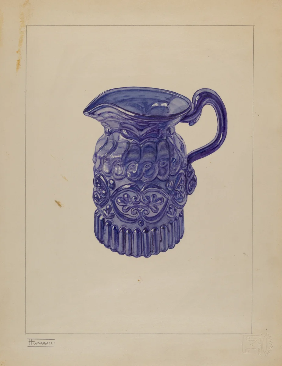Cream Pitcher by Frank Fumagalli, index of american design, 1937