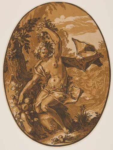 Proserpine, from The Deities by Hendrick Goltzius, print, 1588-1590