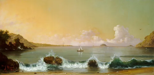 Rio de Janeiro Bay by Martin Johnson Heade, painting, 1864