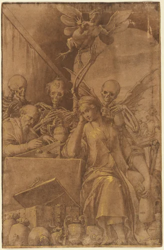 Avarice by Jacopo Ligozzi, drawing, 1590