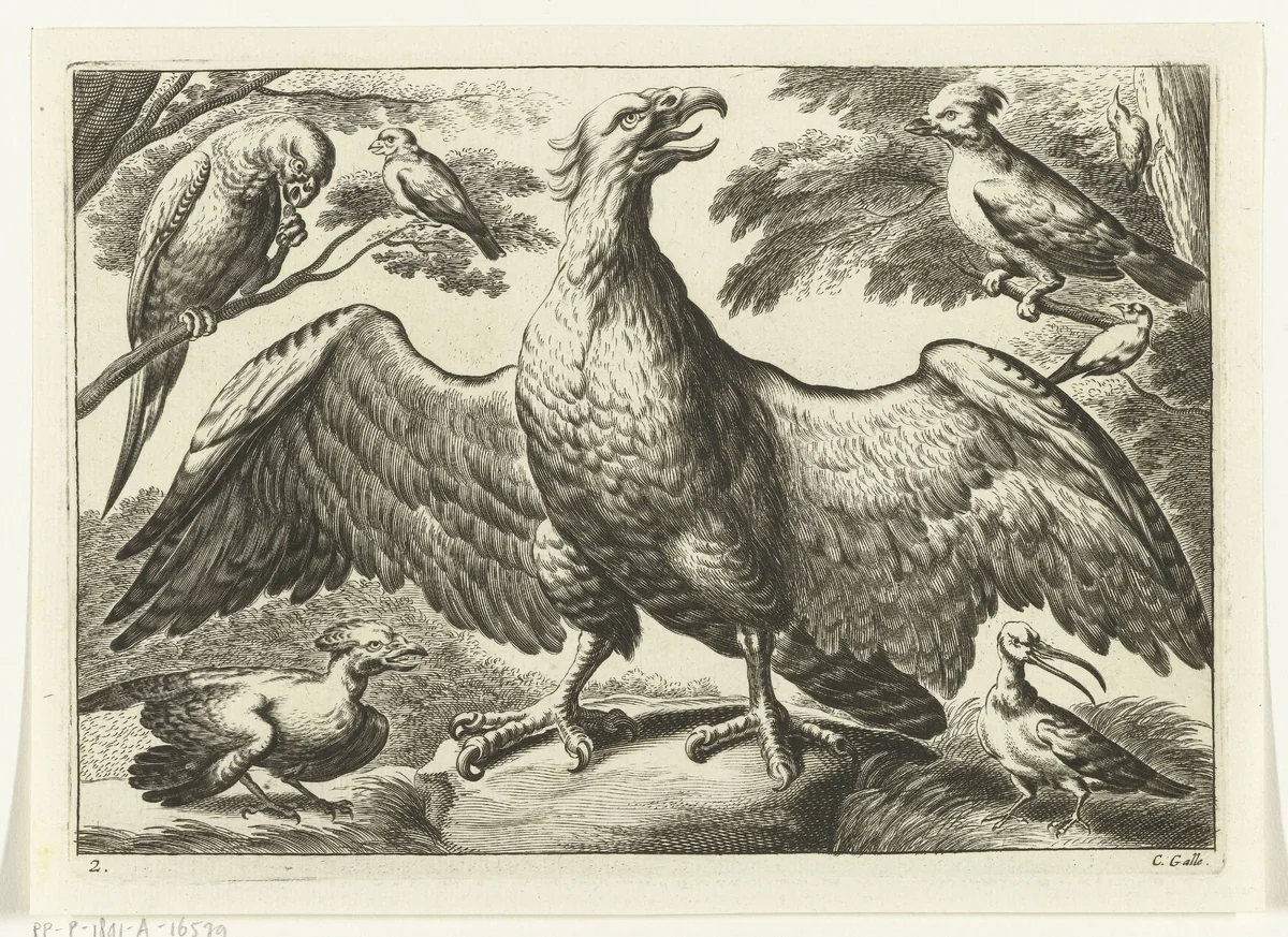 Arend by Peter van Liesebetten, print, 1654-1678