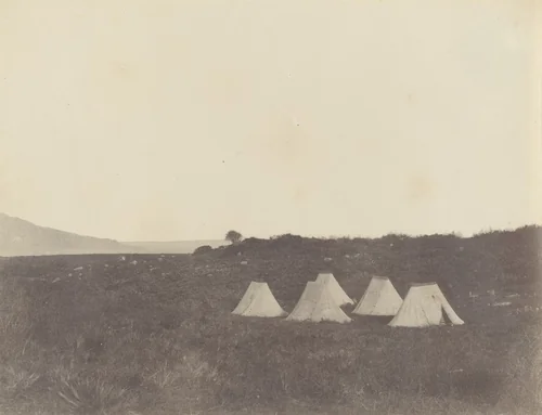 Encampment by the Tomb of the Christian by John B. Greene, photograph, 1855