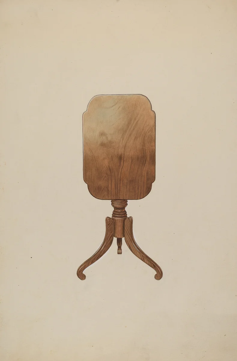 Tilt Top Table by Henry Murphy, index of american design, 1937