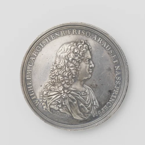 Verheffing van Willem Karel Hendrik Friso tot stadhouder van Gelderland en Zutphen by Bernard Picart, metalwork, 1722