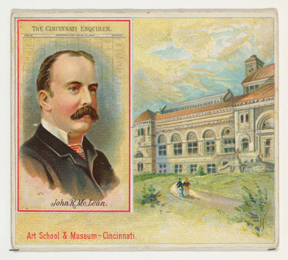 John R. McLean, The Cincinnati Enquirer, from the American Editors series (N35) for Allen & Ginter Cigarettes by Allen & Ginter, print, 1887