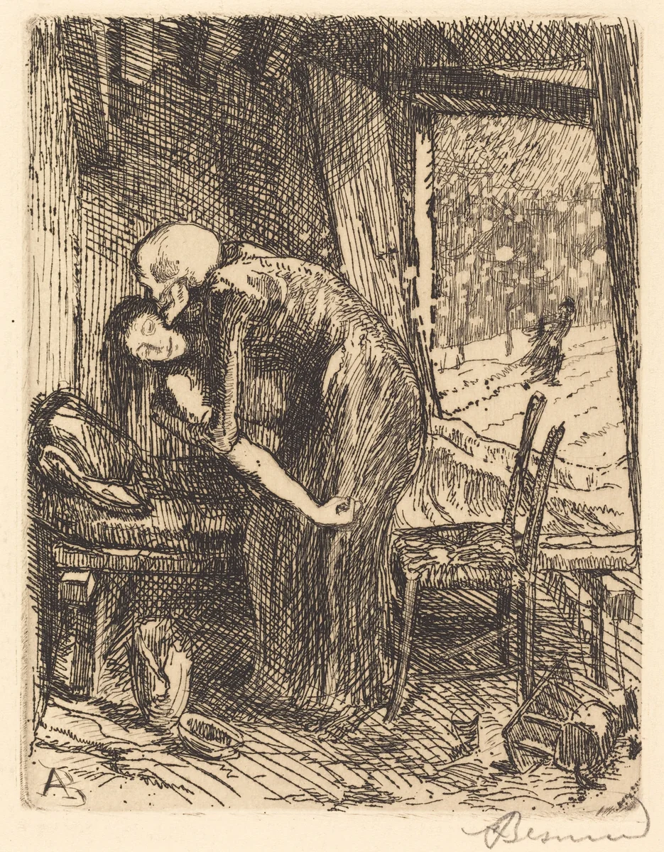 Charitable by Albert Besnard, print, 1900