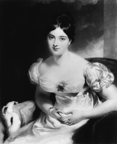 Portrait of Marguerite, Countess of Blessington by Samuel Reynolds, print, 1800-1835
