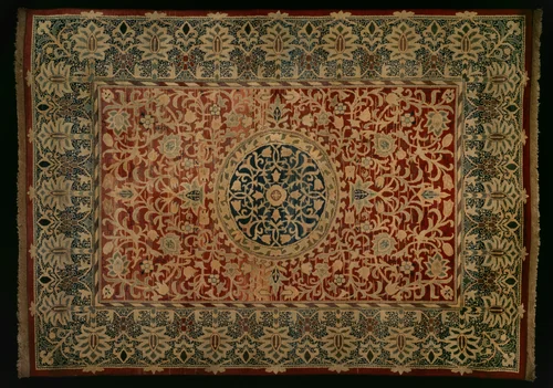 "Swan House" Carpet by William Morris, textile, 1883