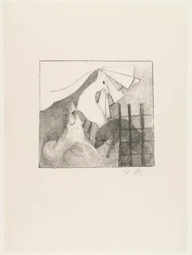 The Cage (La Cage) by Marie Laurencin, print, 1920