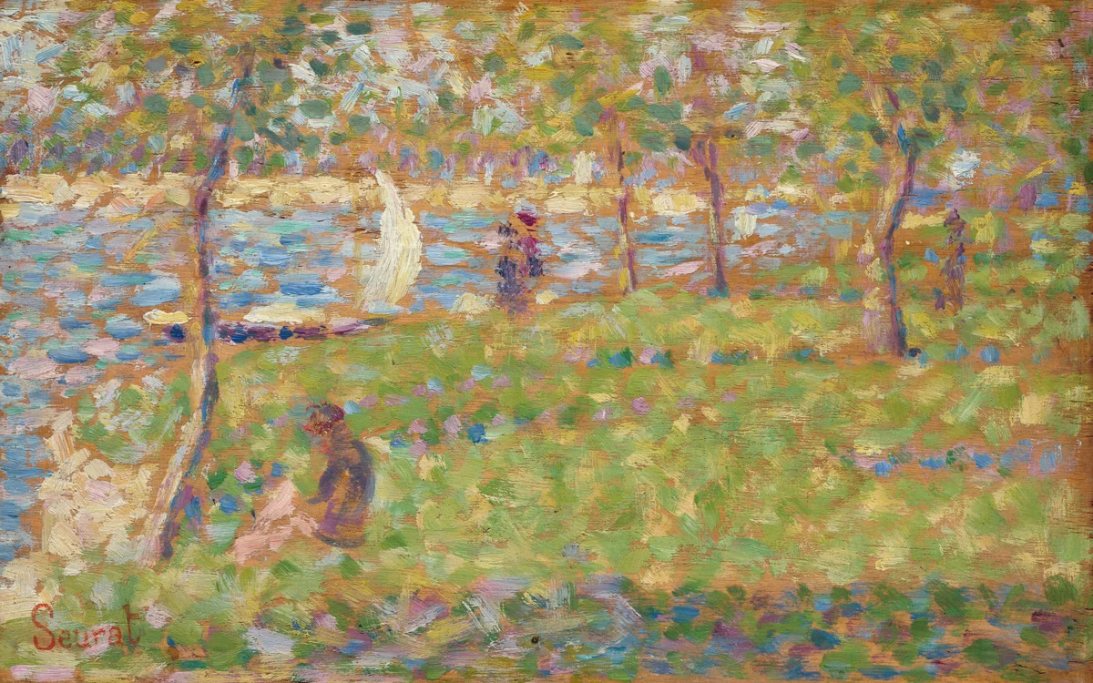 Study for "La Grande Jatte" by Georges Seurat, painting, 1884-1885