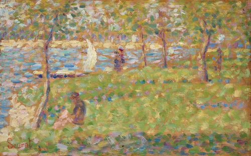 Study for "La Grande Jatte" by Georges Seurat, painting, 1884-1885
