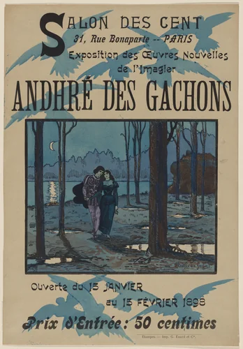 Exposition André des Gachons, January 15 - February 15 by André Des Gachons, design, 1898