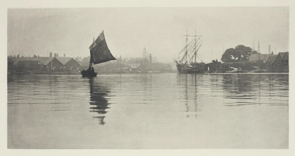 On the Flood by Peter Henry Emerson, photograph, 1887