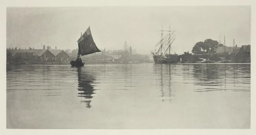On the Flood by Peter Henry Emerson, photograph, 1887