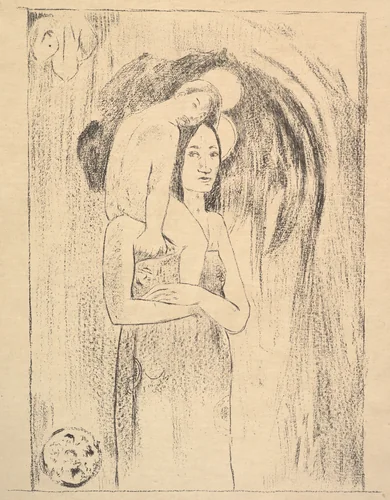 la Orana Maria by Paul Gauguin, print, 1894-1895