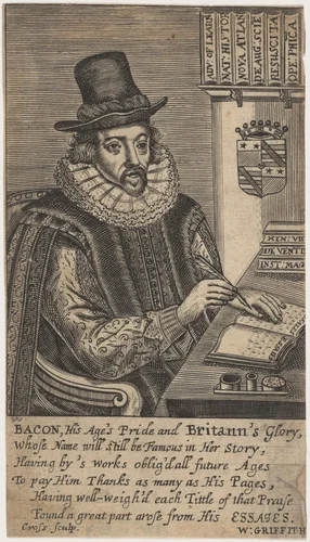 Francis Bacon by Thomas Cross, print, 1602-1704