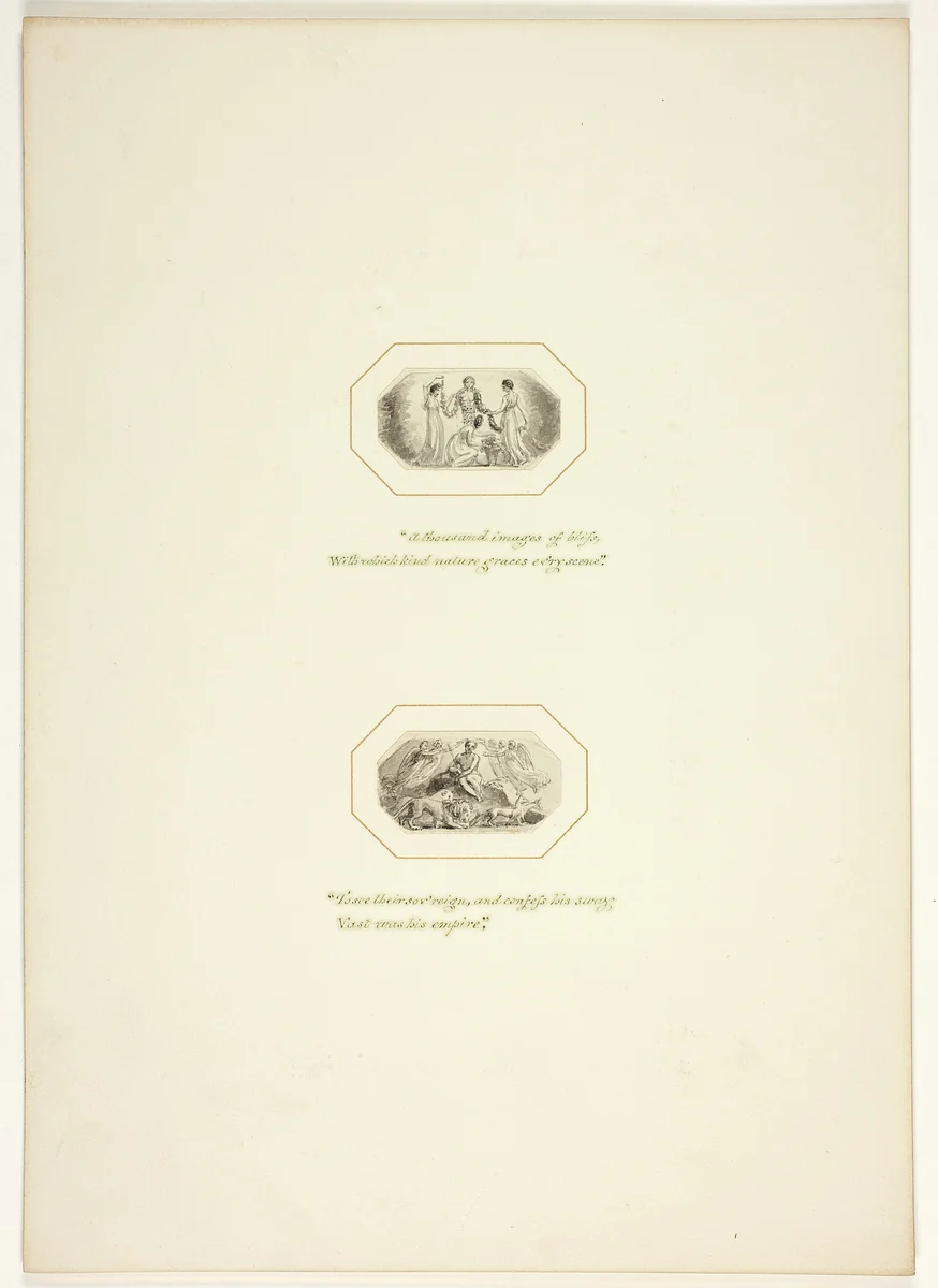 Study for a plate from The Task by Thomas Stothard, drawing, 1795-1805