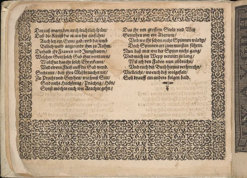 Dedication page of Neu künstlich Modelbuch (page 2v) by Bernhard Jobin, book, 1598