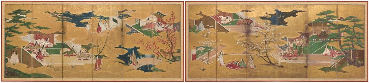 The Tale of Genji by Artist Unknown, painting, 1601-1625