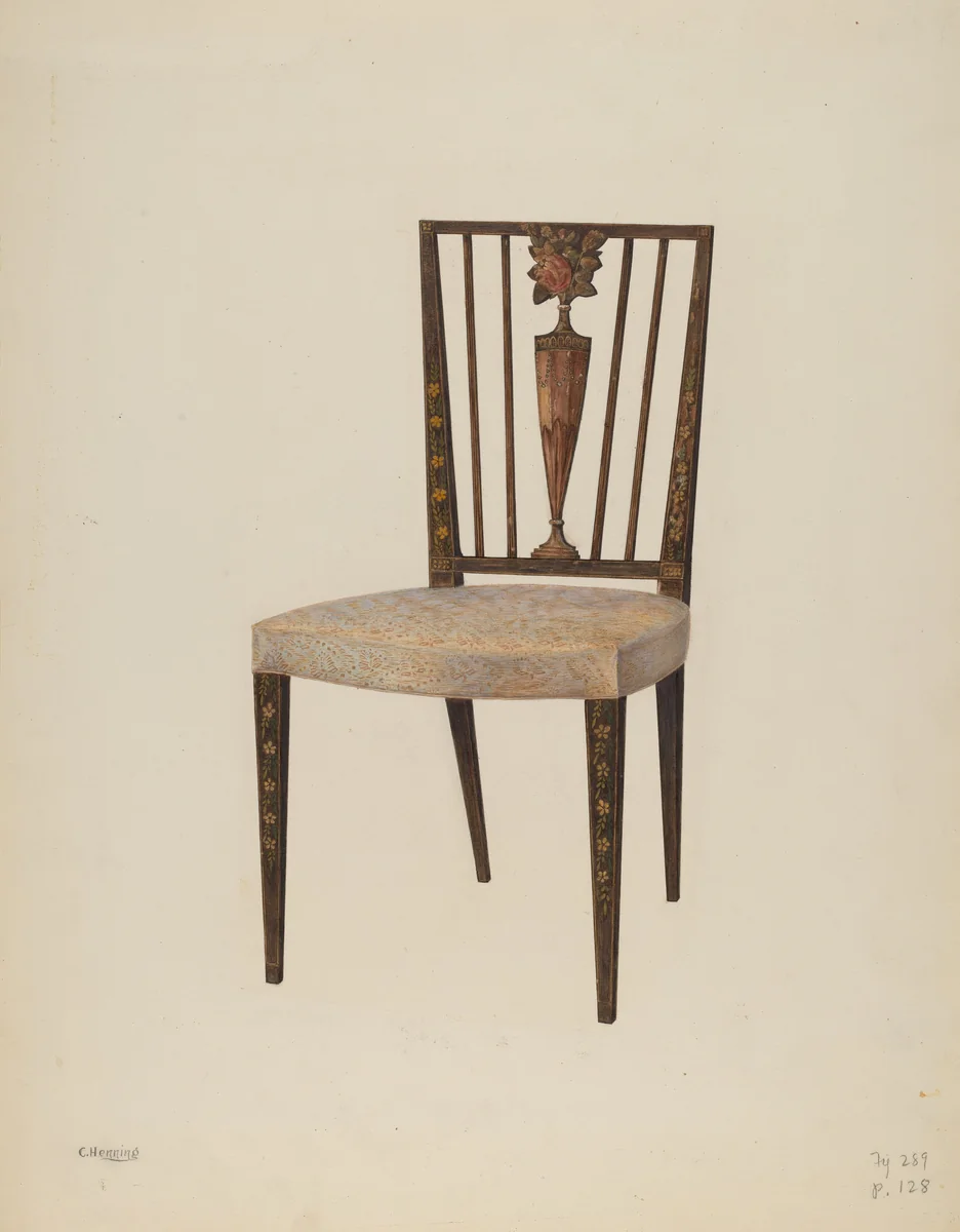 Side Chair by Charles Henning, index of american design, 1939