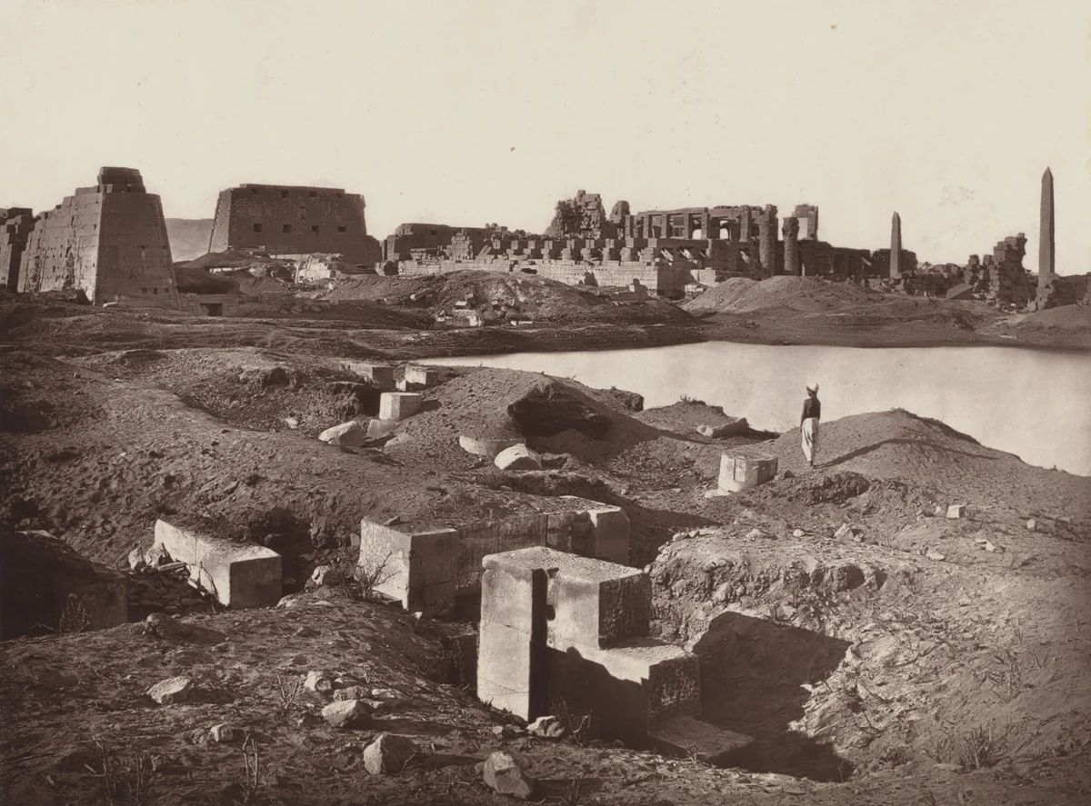 Karnak form the South-East by William de Wiveleslie Abney, photograph, 1876