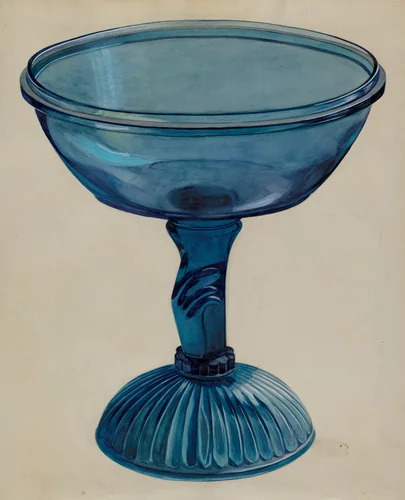 Blue Compote by Edward White, index of american design, 1936