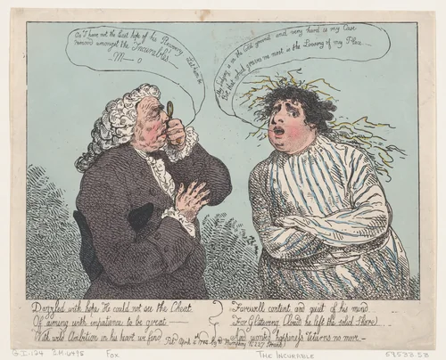 The Incurable by Thomas Rowlandson, print, 1784
