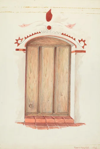 Restoration Drawing by Robert W.R. Taylor, index of american design, 1936