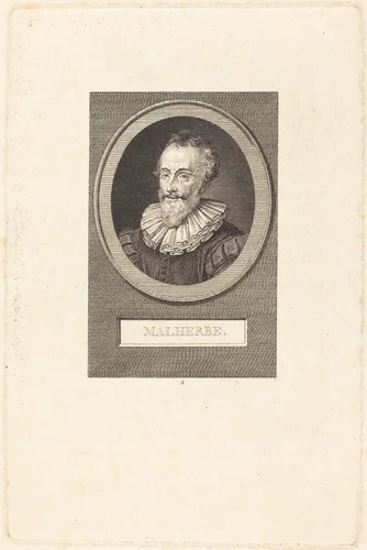 Francois de Malherbe by Augustin de Saint-Aubin, print, 1805
